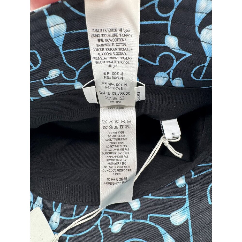 Burberry Bucket Burberry Multicolor Monogram Logo Print Cotton Bucket Hat - Picture 9 of 10